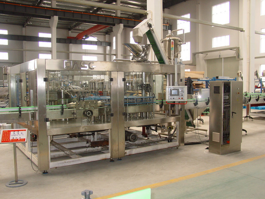 Glass Bottle Monoblock Hot Filling Machine For Juice / Ice Tea , 12000BPH