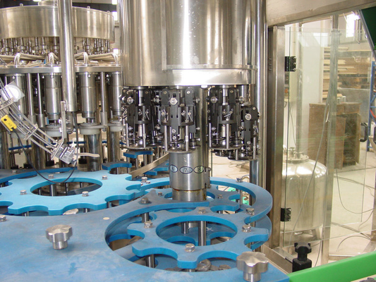 Glass Bottle Monoblock Hot Filling Machine For Juice / Ice Tea , 12000BPH